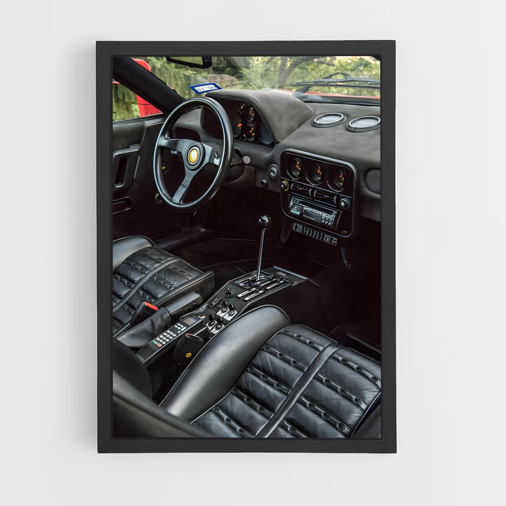 Poster Ferrari 288 GTO Interior (vue 2)